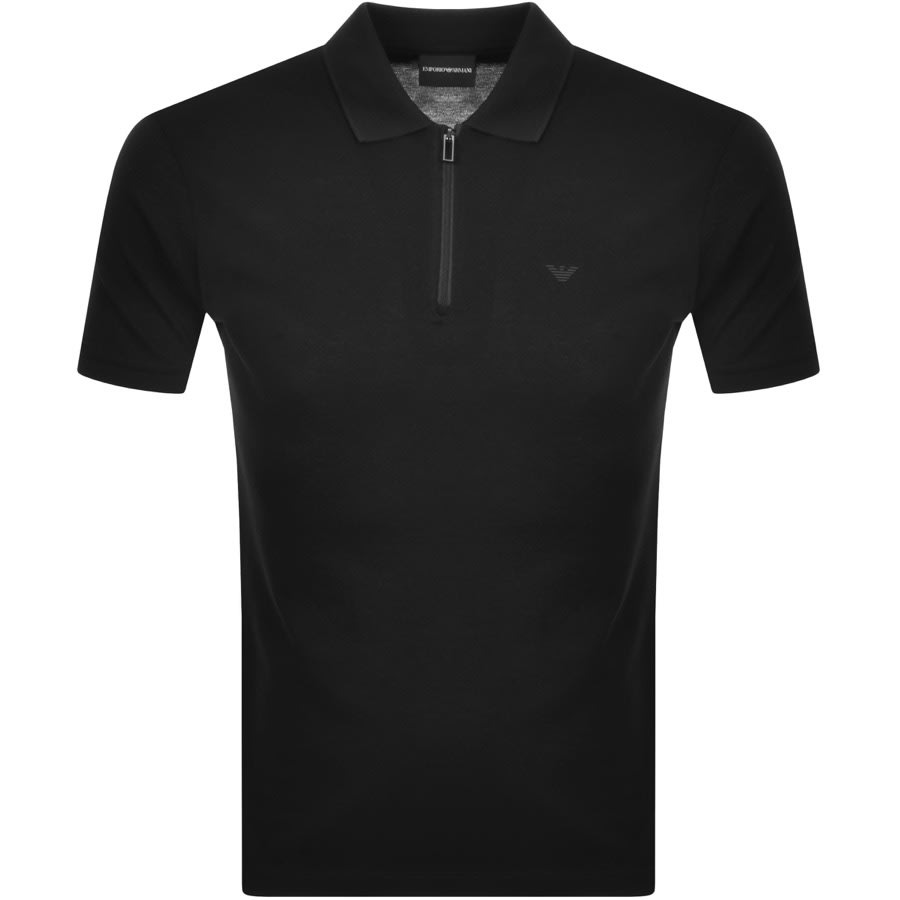 Alternative Image for ProductEmporio Armani Short Sleeved Polo T Shirt Black1